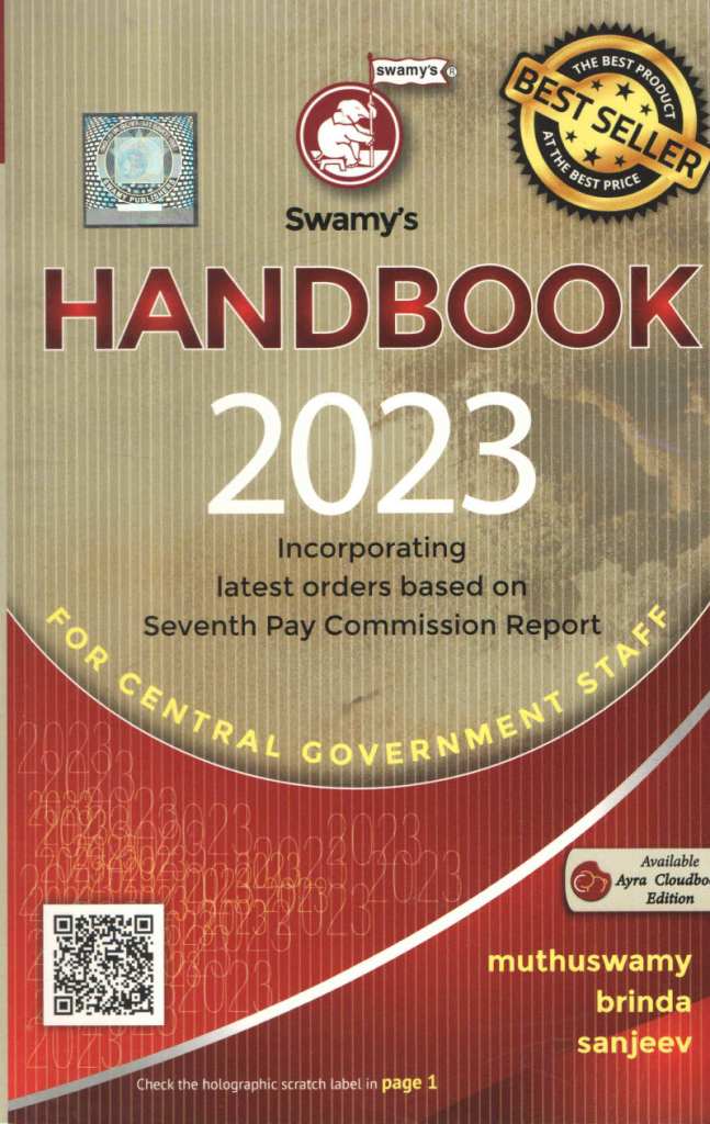 Buy Online Swamys Handbook 2023 For Central Government Employees Swamy 